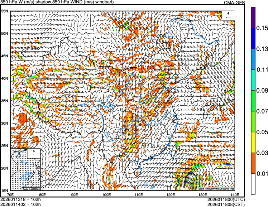 01/13 18时 +102小时