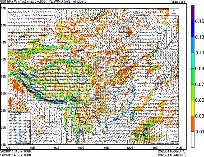 01/13 18时 +108小时