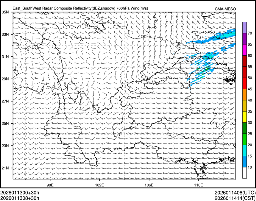01/13 08时 +030小时
