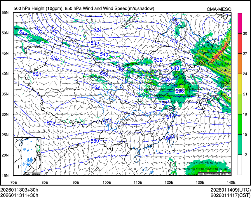 01/13 11时 +030小时
