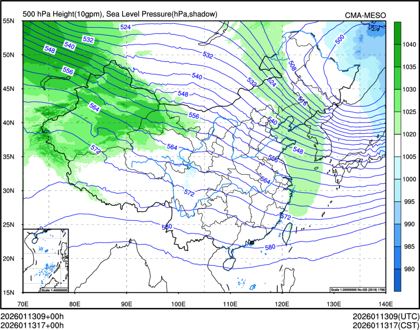 01/13 17时 +000小时