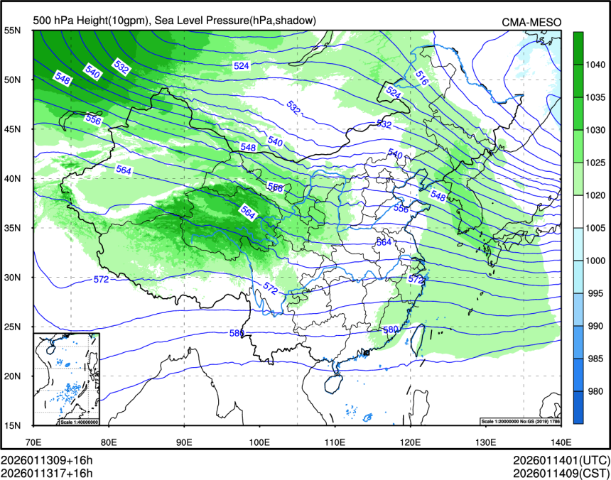 01/13 17时 +016小时