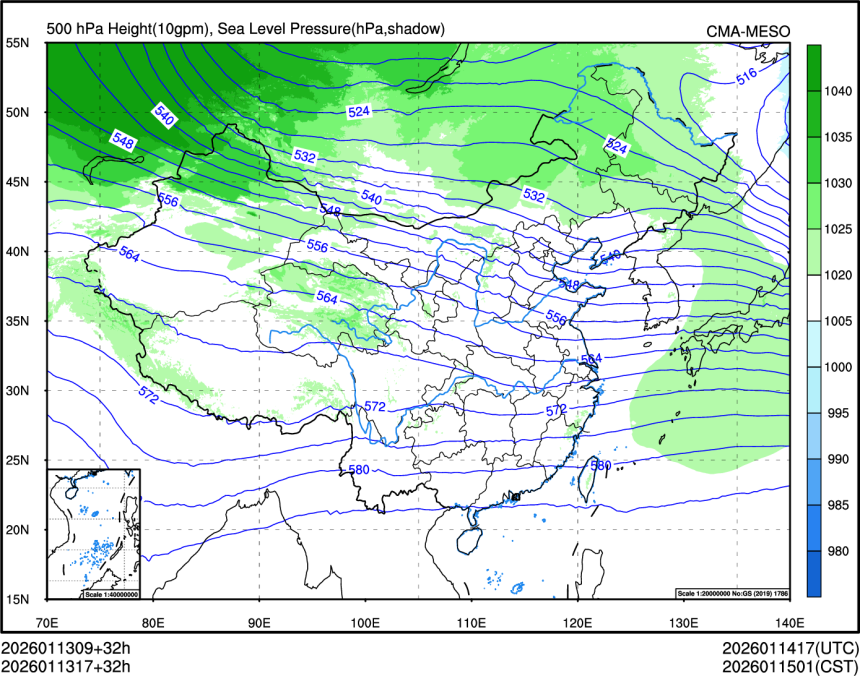 01/13 17时 +032小时