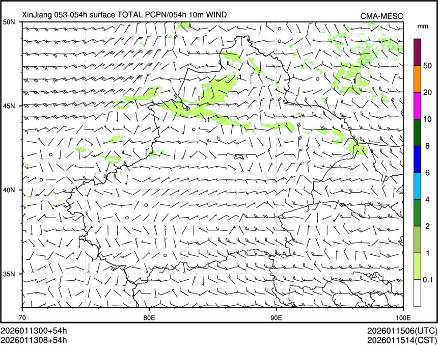 01/13 08时 +054小时