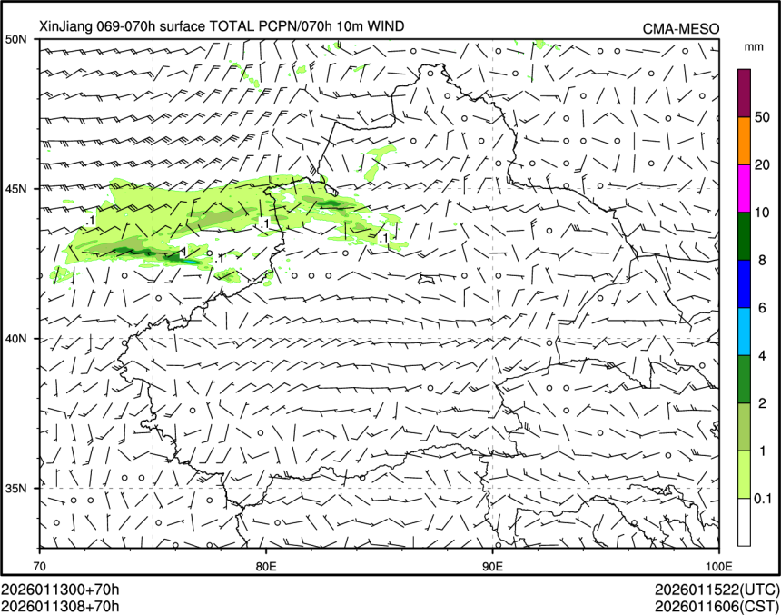 01/13 08时 +070小时
