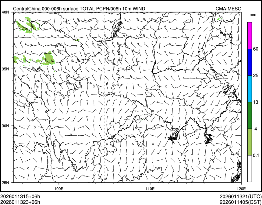 01/13 23时 +006小时