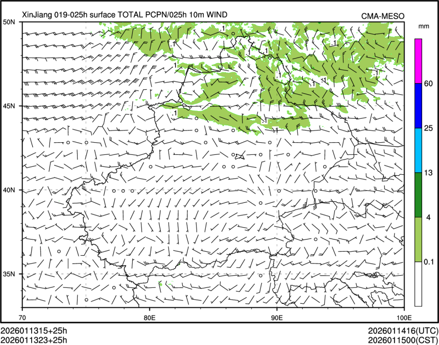 01/13 23时 +025小时