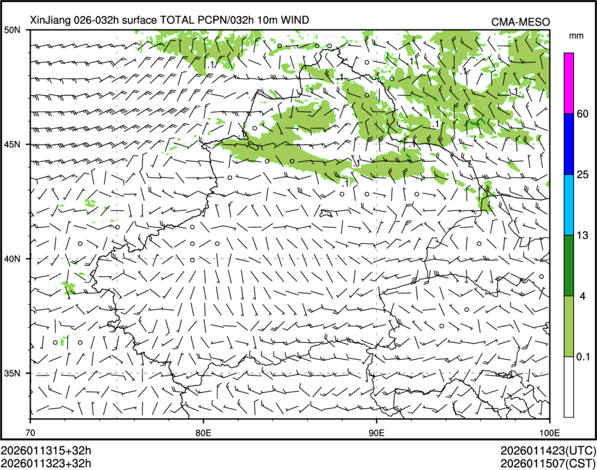 01/13 23时 +032小时
