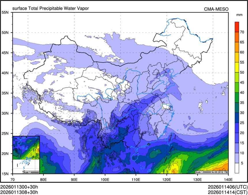 01/13 08时 +030小时