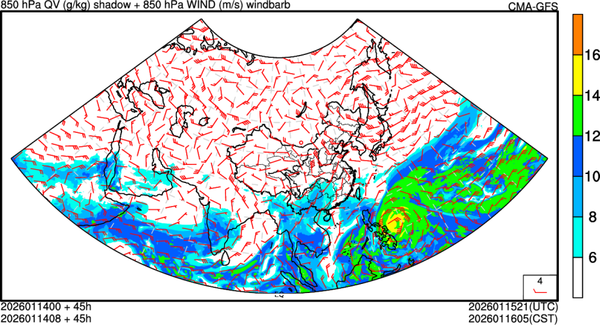 01/14 00时 +045小时