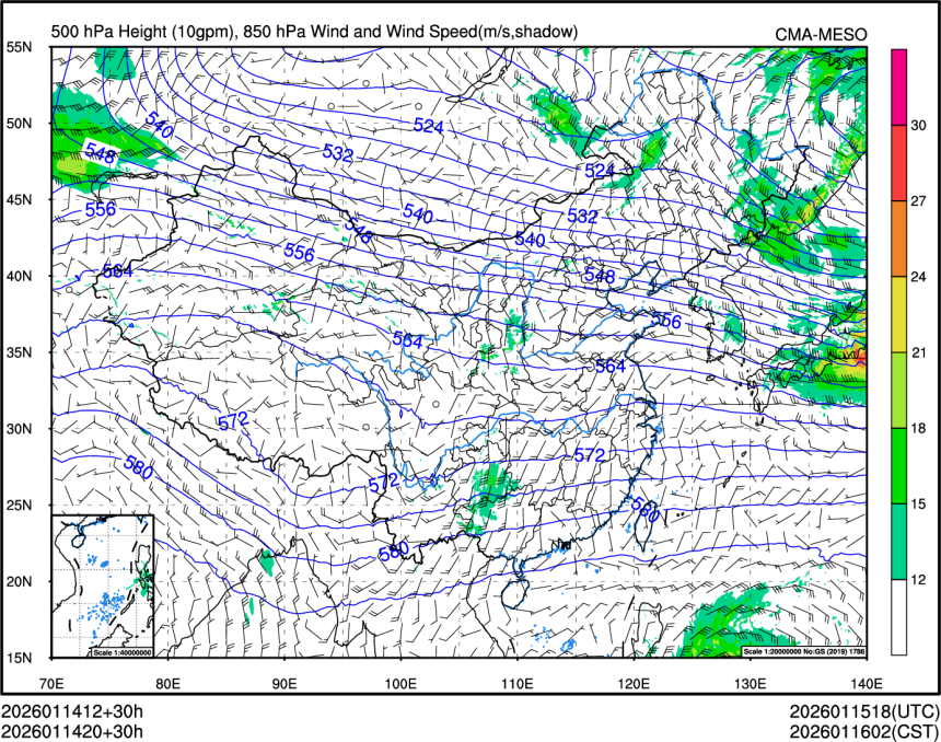 01/14 20时 +030小时