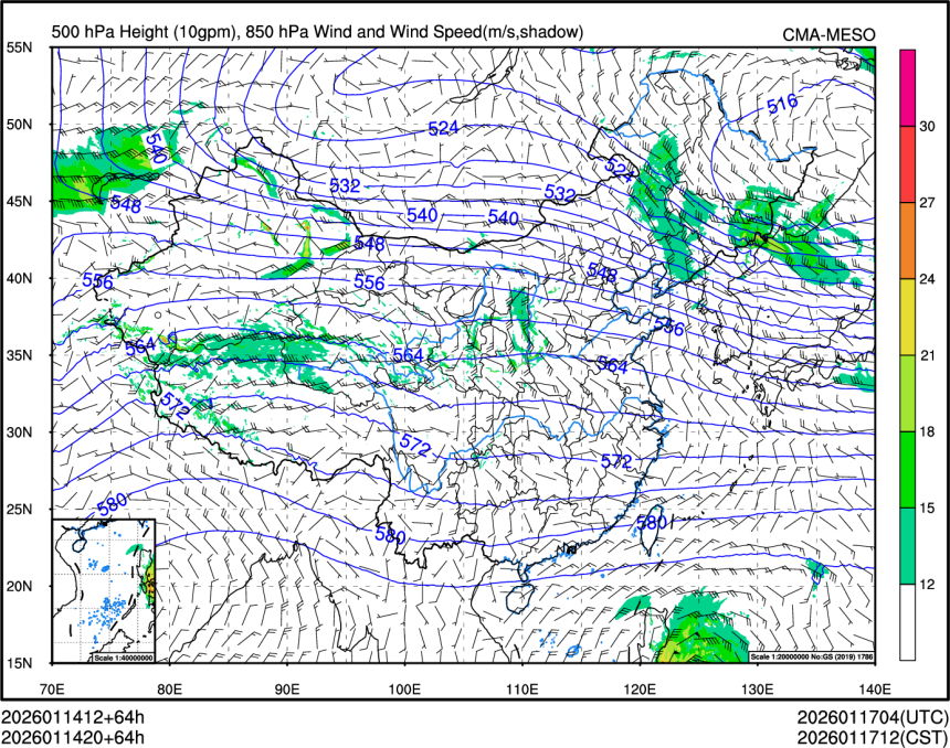 01/14 20时 +064小时