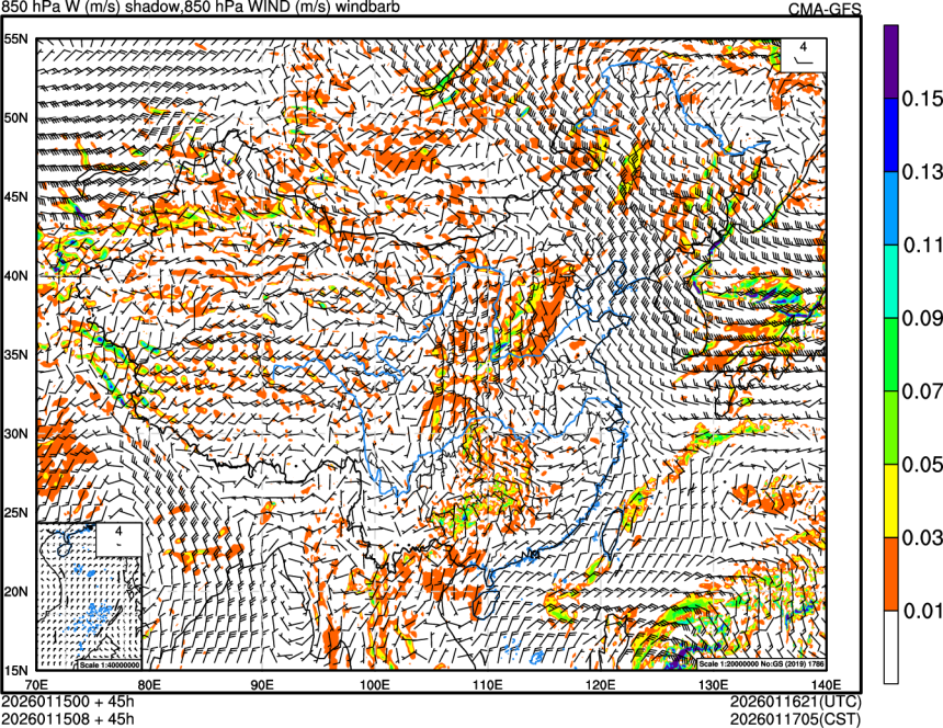 01/15 00时 +045小时