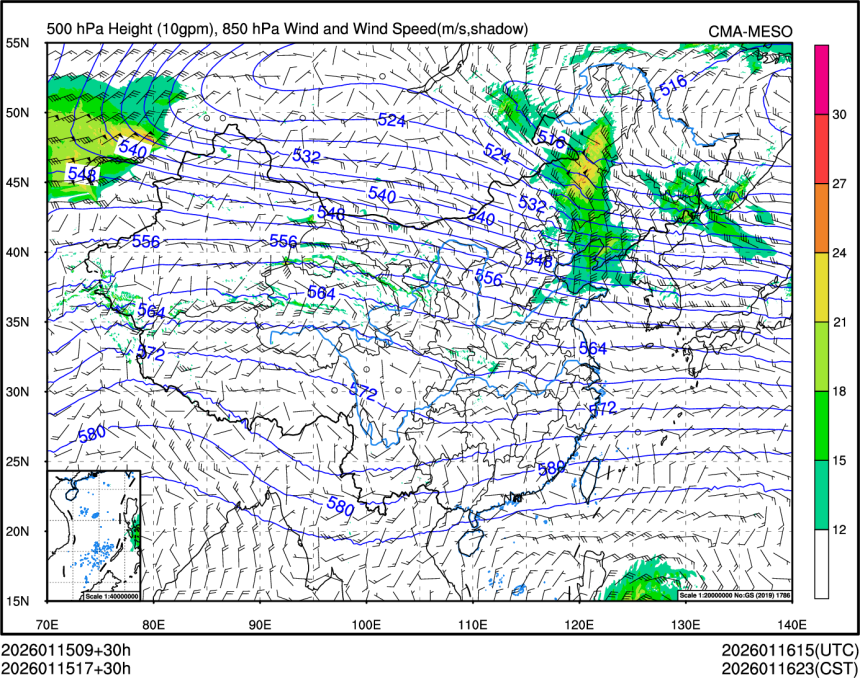 01/15 17时 +030小时
