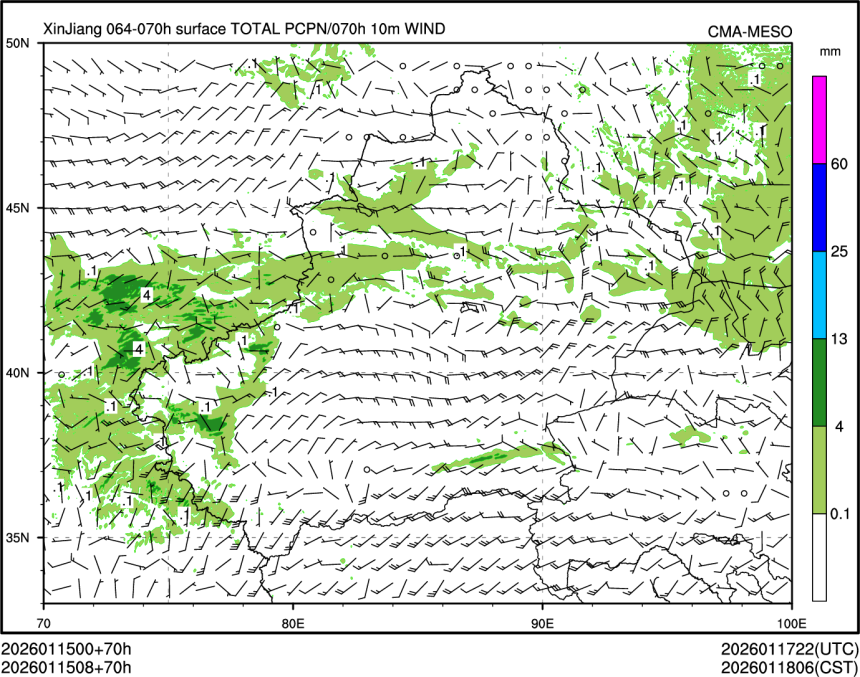 01/15 08时 +070小时