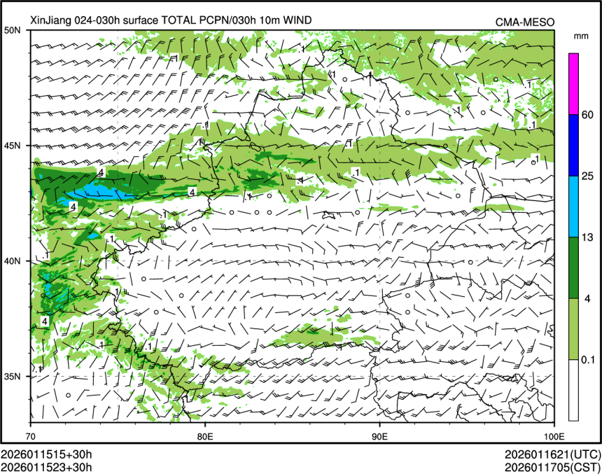 01/15 23时 +030小时