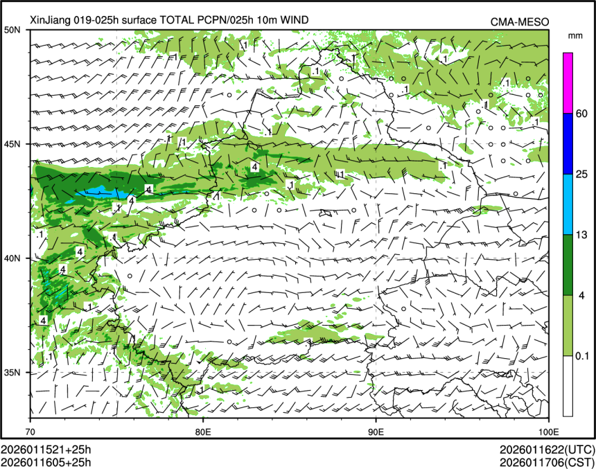 01/16 05时 +025小时