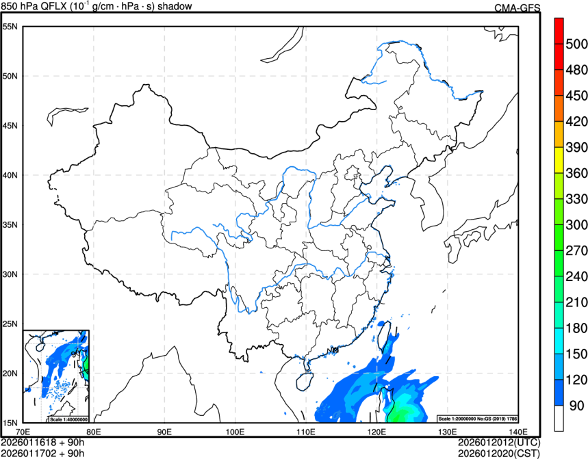 01/16 18时 +090小时