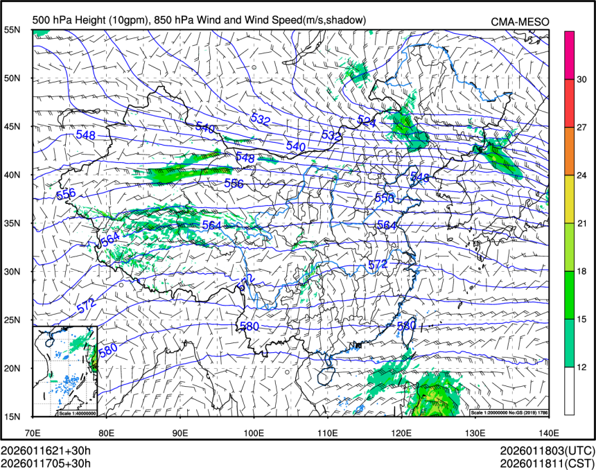 01/17 05时 +030小时