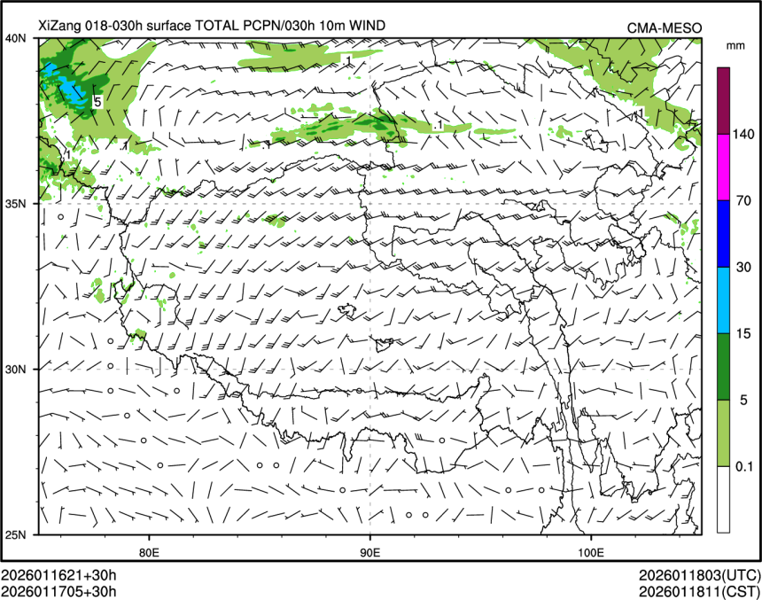 01/17 05时 +030小时