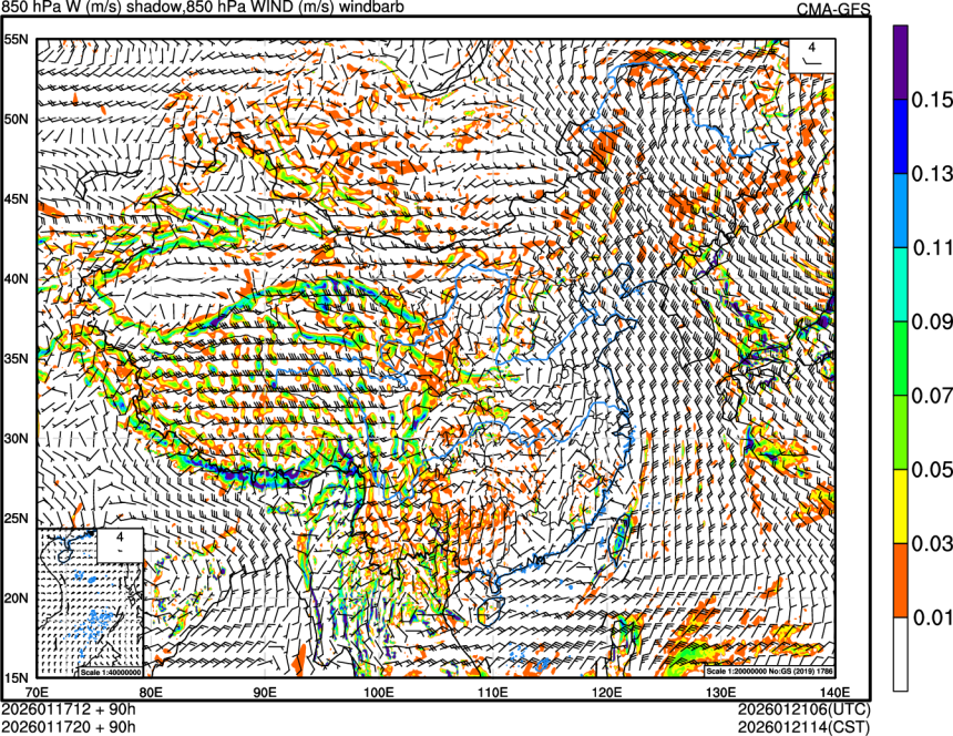 01/17 12时 +090小时