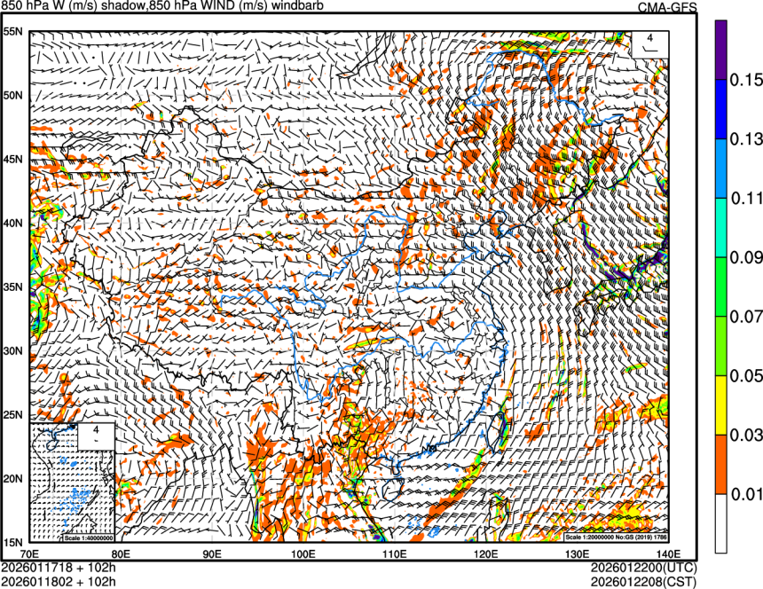 01/17 18时 +102小时