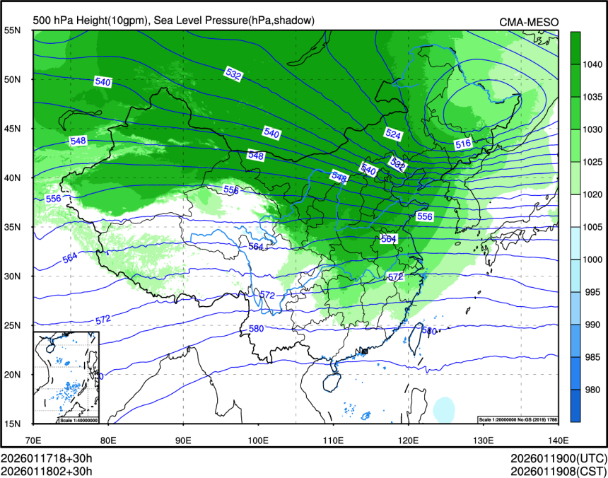 01/18 02时 +030小时