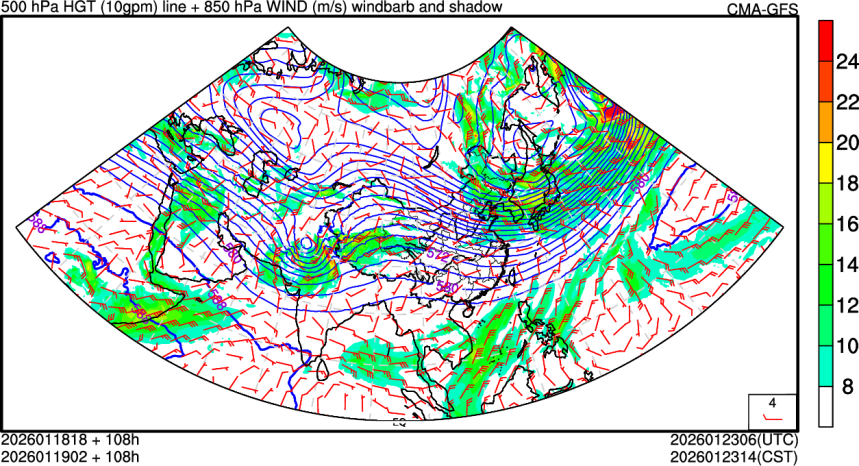 01/18 18时 +108小时