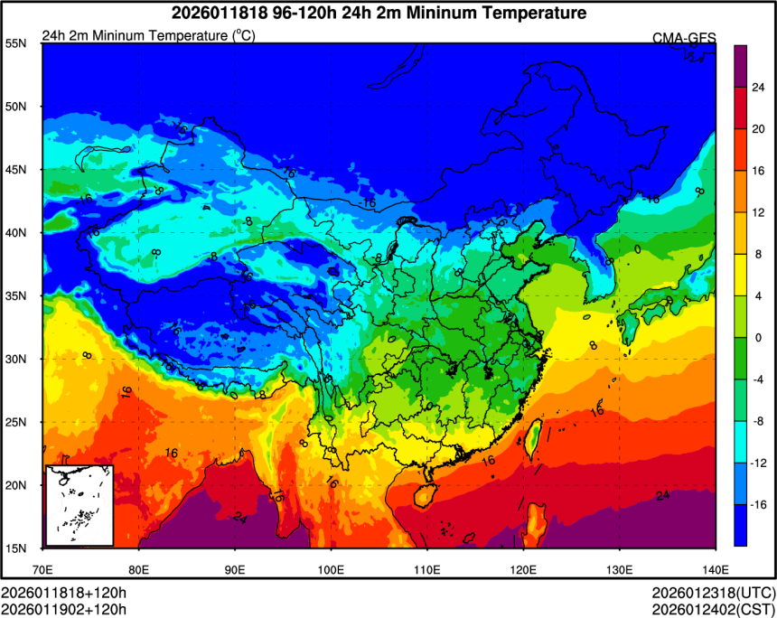 01/18 18时 +120小时