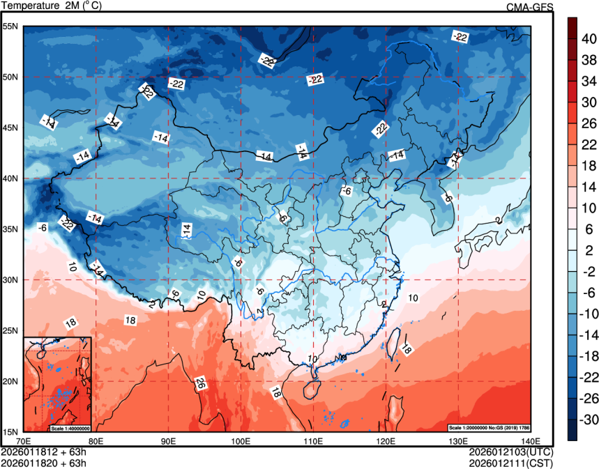 01/18 12时 +063小时