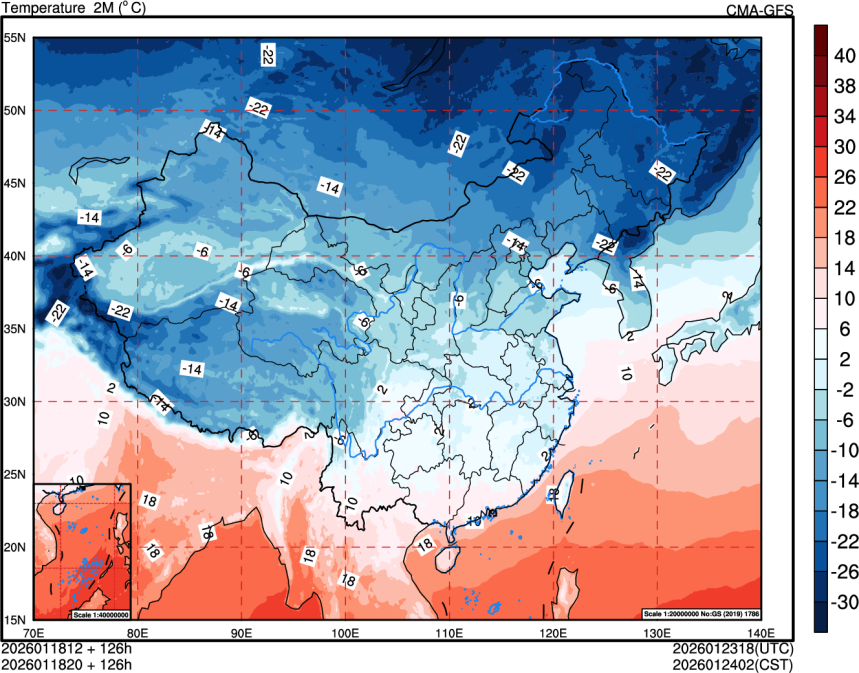 01/18 12时 +126小时