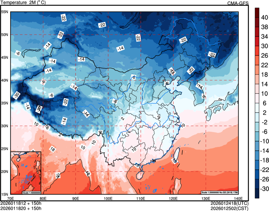 01/18 12时 +150小时
