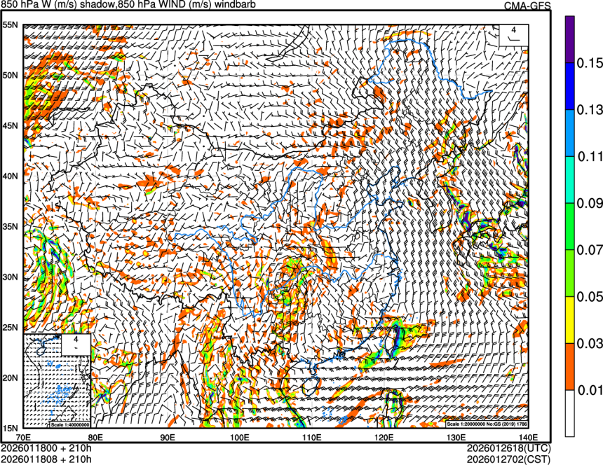 01/18 00时 +210小时
