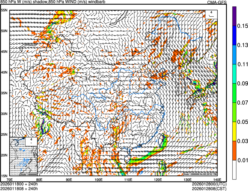 01/18 00时 +240小时