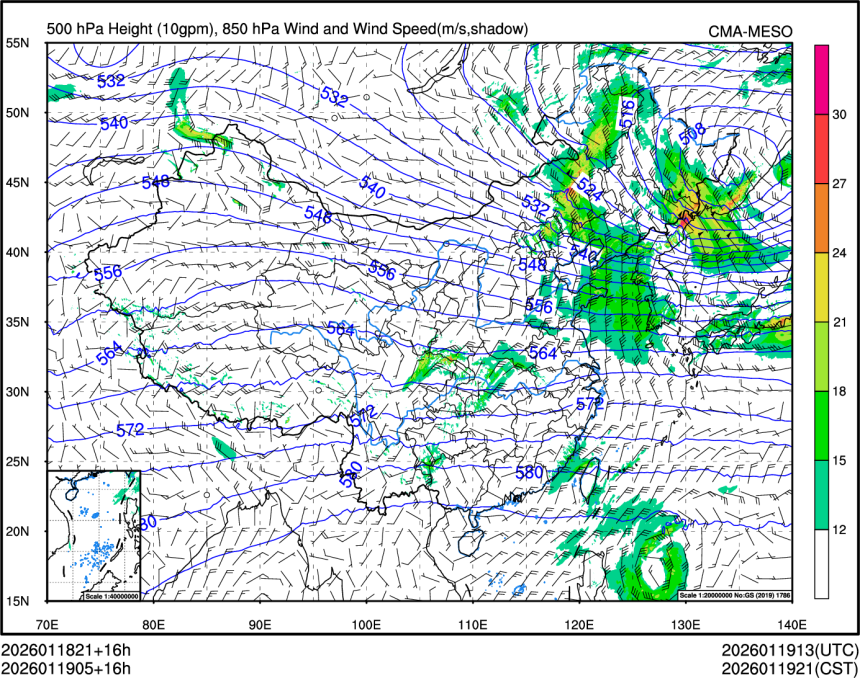 01/19 05时 +016小时