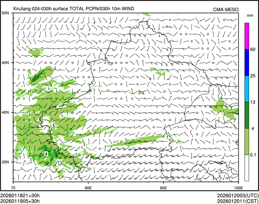 01/19 05时 +030小时