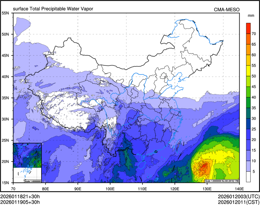 01/19 05时 +030小时