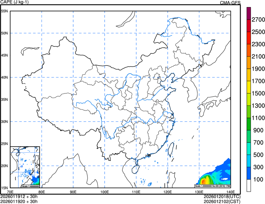 01/19 12时 +030小时