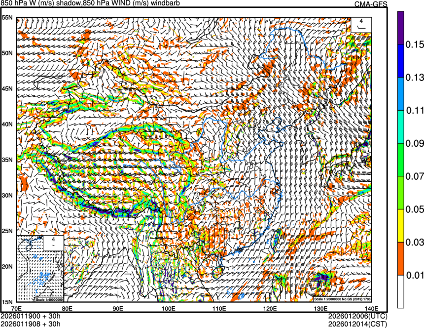 01/19 00时 +030小时