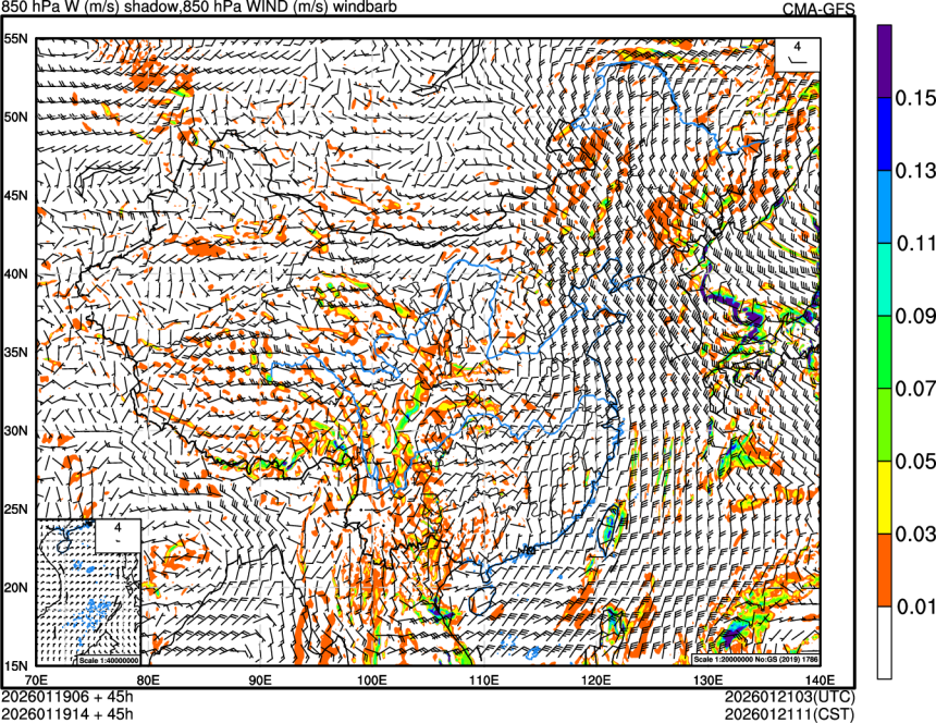 01/19 06时 +045小时