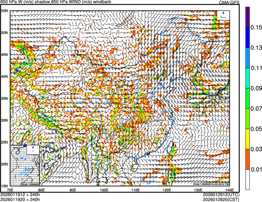 01/19 12时 +240小时