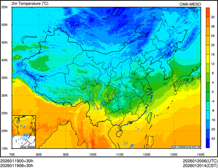 01/19 00时 +030小时