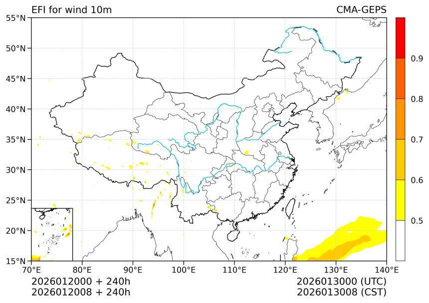 01/20 08时 +240小时