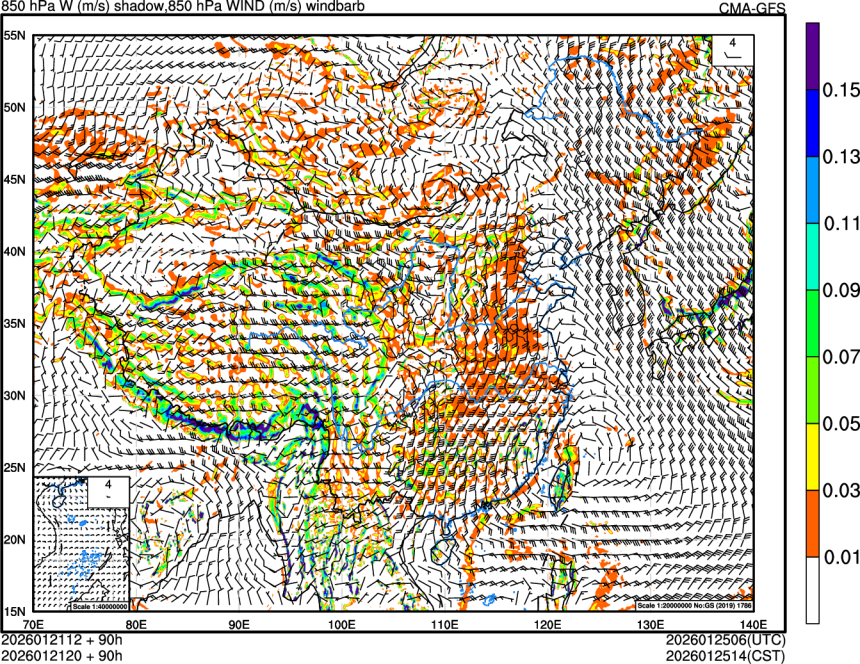 01/21 12时 +090小时