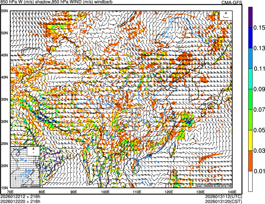 01/22 12时 +216小时