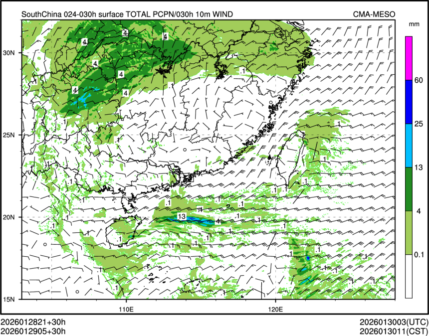01/29 05时 +030小时