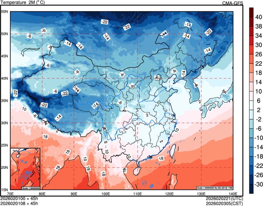 02/01 00时 +045小时