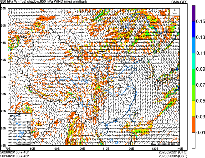 02/01 00时 +045小时