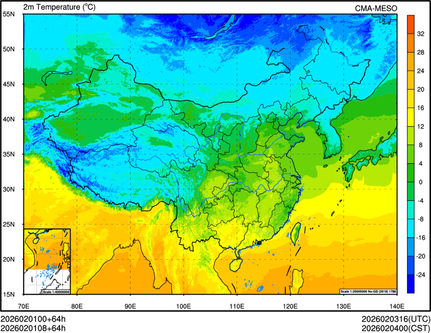02/01 00时 +064小时