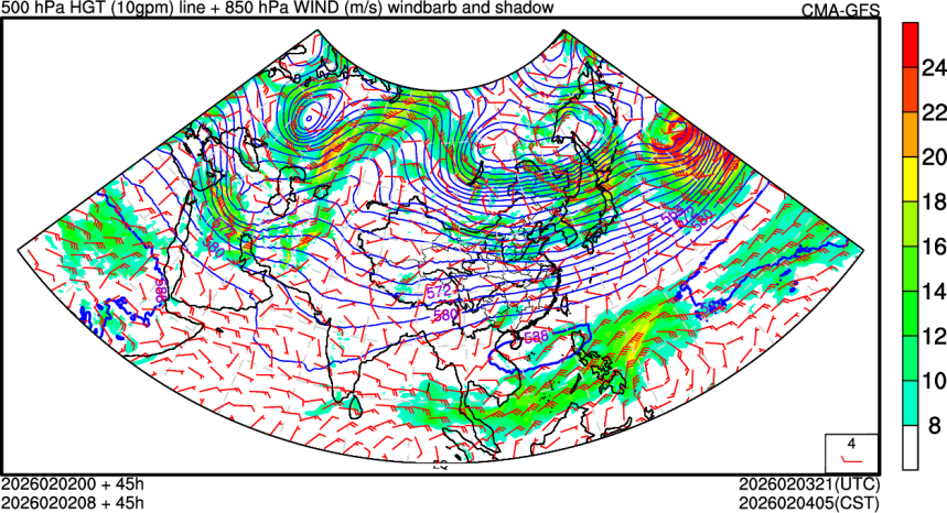 02/02 00时 +045小时